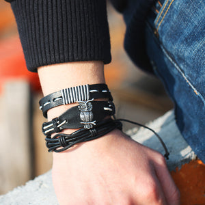 Tangled Palms | Vintage ROCKSTAR Leather Bracelets.