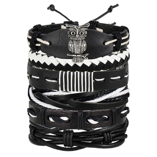 Tangled Palms | Vintage ROCKSTAR Leather Bracelets.